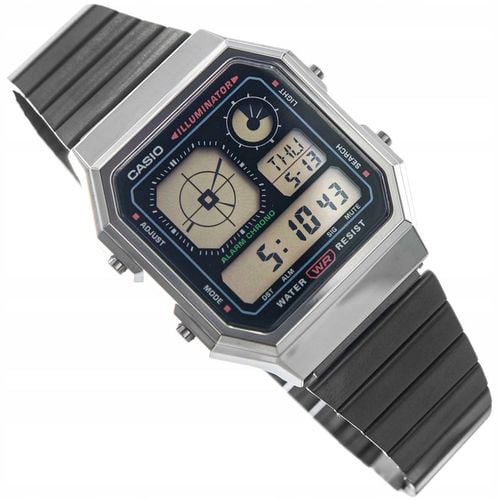 ZEGAREK CASIO A130WEGG-1AEF VINTAGE CZARNY NA BRANSOLECIE DATOWNIK na Arena.pl