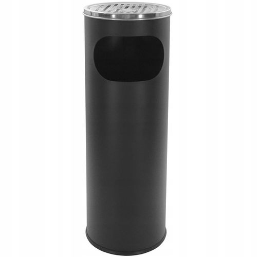 POPIELNICZKA ZEWNĘTRZNA STOJĄCA KOSZ NA ŚMIECI 12 L ŚMIETNIK POPIELNICA 2w1 na Arena.pl