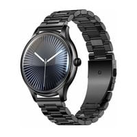 COLMI L28 Smartwatch Zegarek Czarny+Czarny Pasek Stalowy Rozmowy Bluetooth