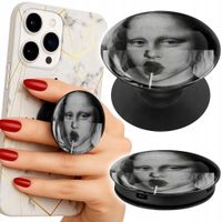 Uchwyt do telefonu Popsocket na palce/stojak MONA LISA Z LIZAKIEM MODNE