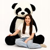 DUŻY MIŚ PLUSZOWY PANDA 220cm MASKOTKA GIGANT