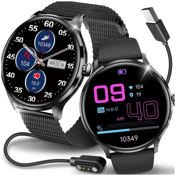 SMARTWATCH ZEGAREK DAMSKI MENU POLSKIE SPORT PULS ROZMOWY SMART WATCH PL zdjęcie 11