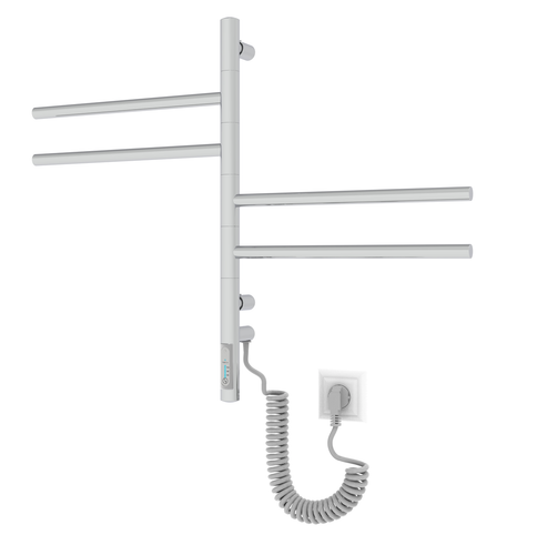 ELNA Grzejnik łazienkowy elektryczny Vertical 4 ruchome ramiona Chrome na Arena.pl