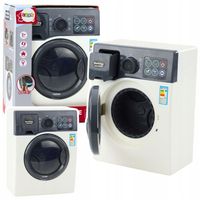 Pralka Zabawkowa Dla Dzieci Dotykowy Panel Obrotowy Bęben Światła Biała