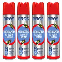 SPRAY NA MUCHY KOMARY OWADY BROS 400ml x 4