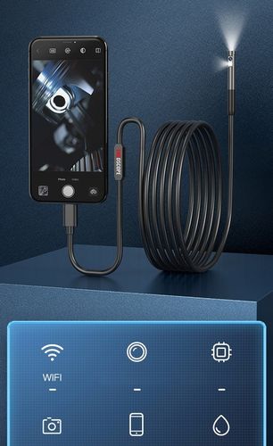 Kamera INSPEKCYJNA DUO ENDOSKOP DWIE KAMERY 2M 7LED 2xFHD WIFI do iPHONE na Arena.pl