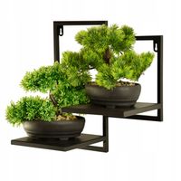 Kwietnik na ścianę wiszący półka na 2 kwiaty do ekspozycji na ścianę