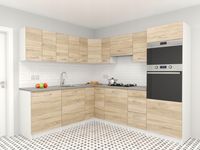 Zestaw mebli kuchennych Mediolan Narożne Sonoma