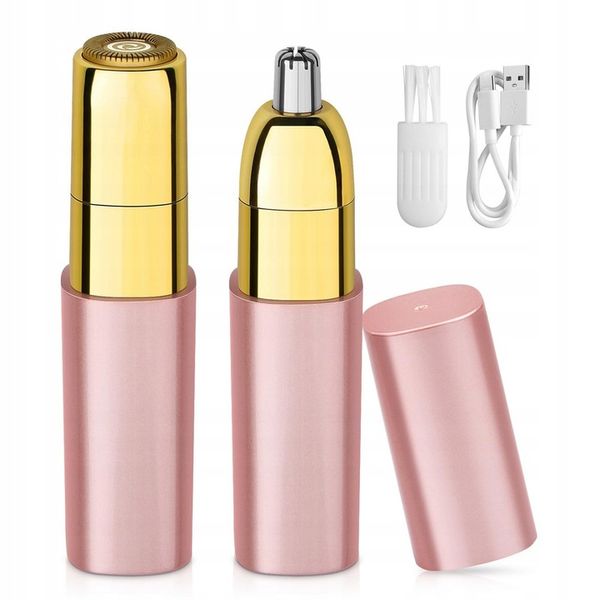 Depilator Trymer Do Brwi Twarzy Ciała Dla Kobiet + Kabel USB 2 W 1 zdjęcie 2