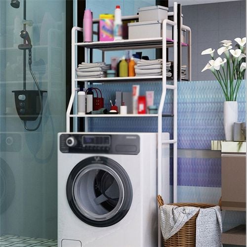 SZAFKA PÓŁKA ŁAZIENKOWA STOJĄCA NAD PRALKĘ STOJAK DO PRALNI REGAŁ 3 na Arena.pl