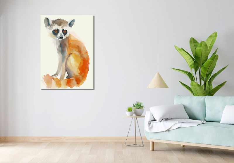 Obraz 70x100cm Lemurek zdjęcie 2