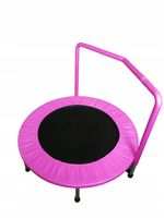 Trampolina domowa dla dzieci średnica 90 cm, 30 sprężyn, zdejmowany UCHWYT.