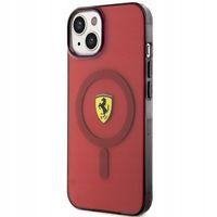 Etui Ferrari Translucent MagSafe na iPhone 14 - czerwone