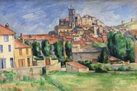 Plakat 60x40cm Gardanne, Paul Cezanne Vintage do Salonu