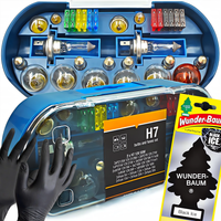 ZESTAW ZASOBNIK KOMPLET ŻARÓWEK ZAPASOWYCH 2x H7 12V BEZPIECZNIKI ZAPACH