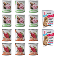 MOKRA KARMA DLA PSA TUF TUF MIX 12x800G, BOX 4x500G KRÓLIK+DZICZYZNA