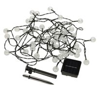 KX4970 Lampki ogrodowe solarne kulki 7m 50LED cie