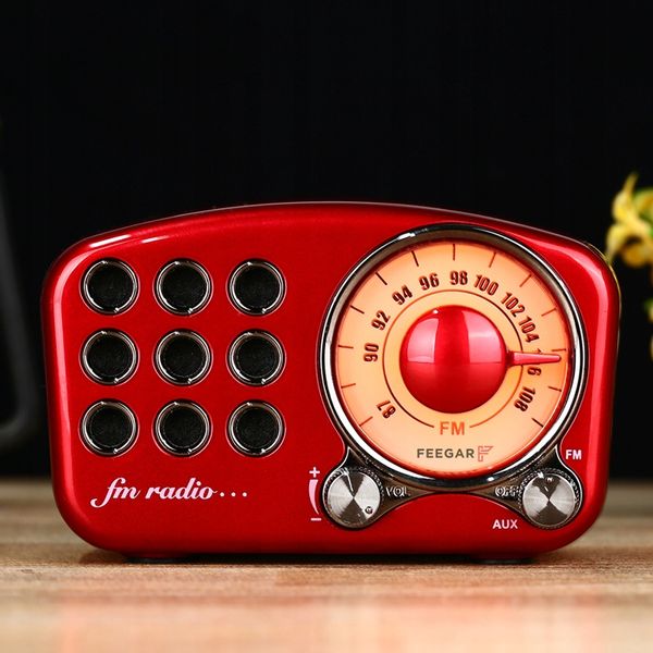 Radio Kuchenne Feegar Retro Bluetooth Przenośne Fm zdjęcie 5