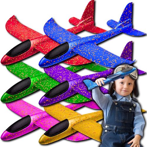 6X SAMOLOT STYROPIANOWY SZYBOWIEC RZUTKA SAMOLOTY PREZENT NA DZIEŃ CHŁOPAKA na Arena.pl