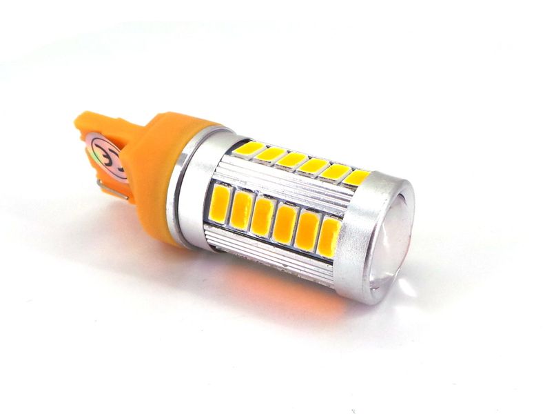 żarówka LED 7440 pomarańczowa 12V W21W canbus 1300lm zdjęcie 5