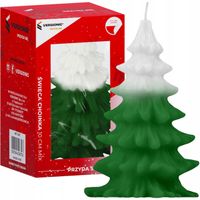 ŚWIECA CHOINKA 10 CM PARAFINOWA ŚWIĄTECZNA MIX KOLORÓW VERGIONIC