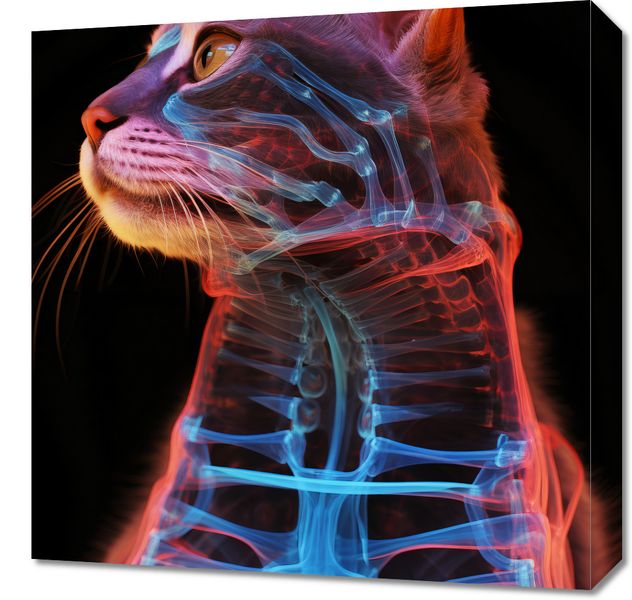 Obraz 50x50cm Anatomia Kota zdjęcie 1