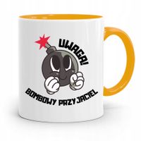 Kubek Żółty Dla Przyjaciela Bombowy Przyjaciel Z Nadrukiem Ze Zdjęciem