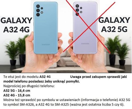 Etui Smart do Samsung Galaxy A32 4G LTE czerwony na Arena.pl