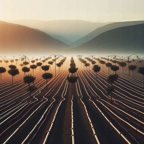 ZESTAW LINIA kroplująca Z KOMPENSACJĄ wąż ogrodu NAWODNIENIE 100M SET4 na Arena.pl