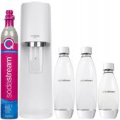 SATURATOR DO WODY SODASTREAM TERRA BIAŁY 3 BUTELKI + NABÓJ ZESTAW