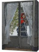 Obraz 50x70cm The Red Kerchief, Monet Vintage do Salonu