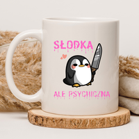 CHAMSKI KUBEK BEZ CENZURY | ŚMIESZNY PREZENT | DO PRACY BIURA DOMU | 330 ml