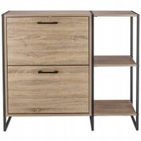 SZAFKA na buty regał 2 KOMORY OBUWIE komoda pojemna do przedpokoju LOFT