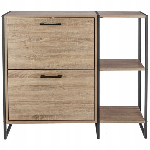 SZAFKA na buty regał 2 KOMORY OBUWIE komoda pojemna do przedpokoju LOFT na Arena.pl