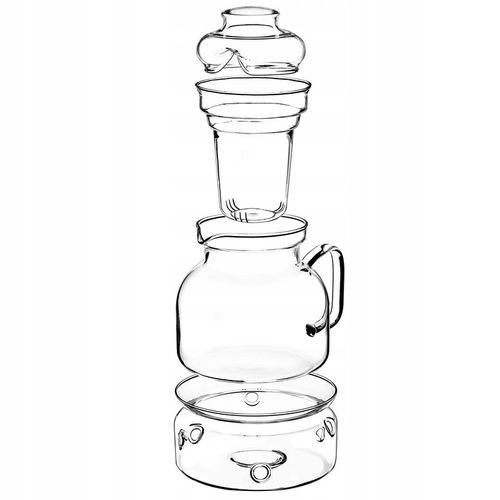 DZBANEK ŻAROODPORNY SZKLANY Z PODRZEWACZEM ZAPARZACZEM DO HERBATY 1,5L na Arena.pl