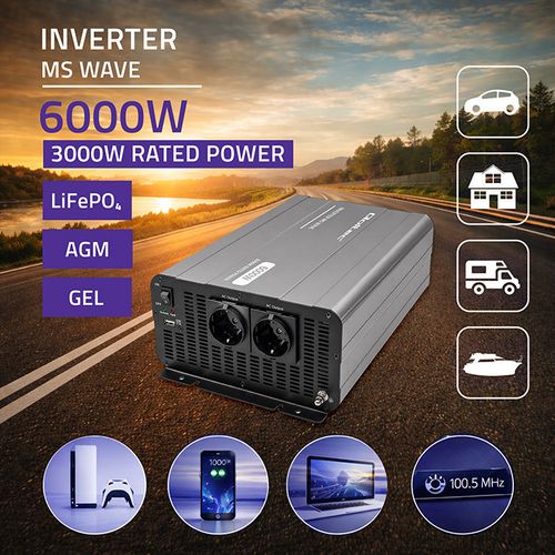 Przetwornica Qoltec 12V/230V 3000W USB na Arena.pl