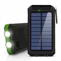 NAJLEPSZY POWERBANK SOLARNY 20000mAh 2xUSB LATARKA