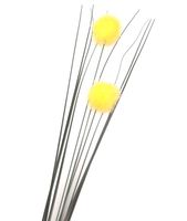 TRAWA SZTUCZNA KWITNĄCA GAŁĄZKA Z KULKAMI ŻÓŁTA 80 cm