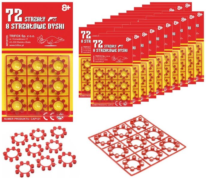 KAPISZONY DO PISTOLETU NABOJE x25 1800 STRZAŁY HUKOWE SPŁONKA 8 STRZAŁÓW zdjęcie 1