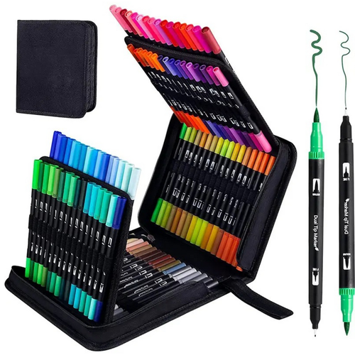 ND24_25213 Zestaw Kolorowych Pisakow Dwustronnych na Arena.pl