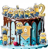 OPŁATEK ZESTAW NA URODZINY MINIONKI + IMIĘ