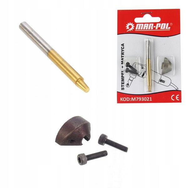 MATRYCA + NÓŻ STEMPEL NOŻYC DO BLACHY NOŻYCE KOMPL zdjęcie 2