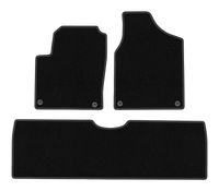 Dywaniki welurowe BASIC do Seat Alhambra I 1995-2010 czarne