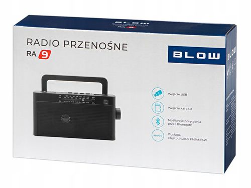 RADIO PRZENOŚNE AM/FM KUCHENNE BUDOWLANE BLUETOOTH AKUMULATOR USB AUX na Arena.pl