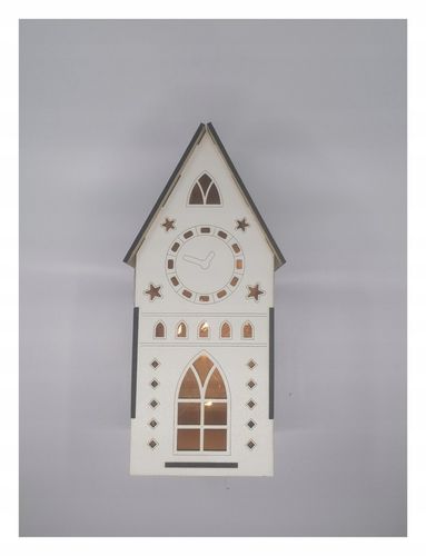 Domek lampion, oświetlenie led ciepłe, HIT biały hdf na Arena.pl