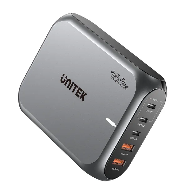 Unitek Szybka ładowarka sieciowa 2xUSB-A 3xUSB-C zdjęcie 1