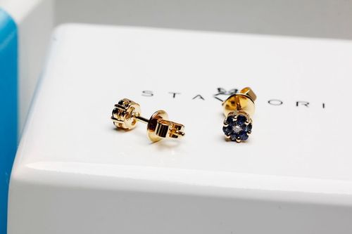 Złote kolczyki KBD3517 - Diament na Arena.pl