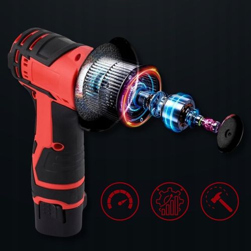 MINI SZLIFIERKA AKUMULATOROWA KĄTÓWKA 76MM 3 TARCZE WALIZKA PRZENOŚNA HILDA na Arena.pl