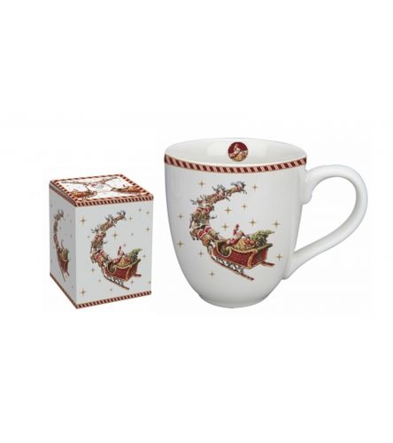 KUBEK DUŻY XXL DUO ŚWIĘTA SANIE NA PREZENT 1000 ML na Arena.pl