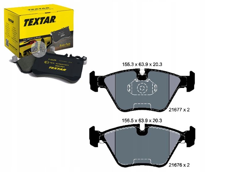 TEXTAR KLOCKI HAMULCOWE PRZÓD BMW 5 E39 525TDS zdjęcie 4